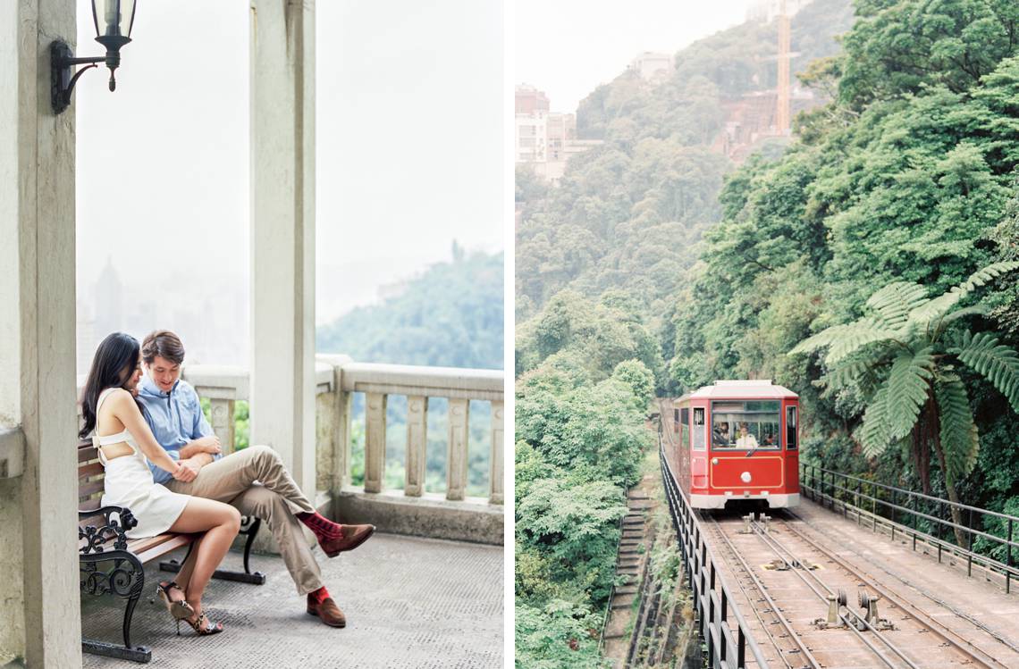 Peak tram Hong Kong portraits