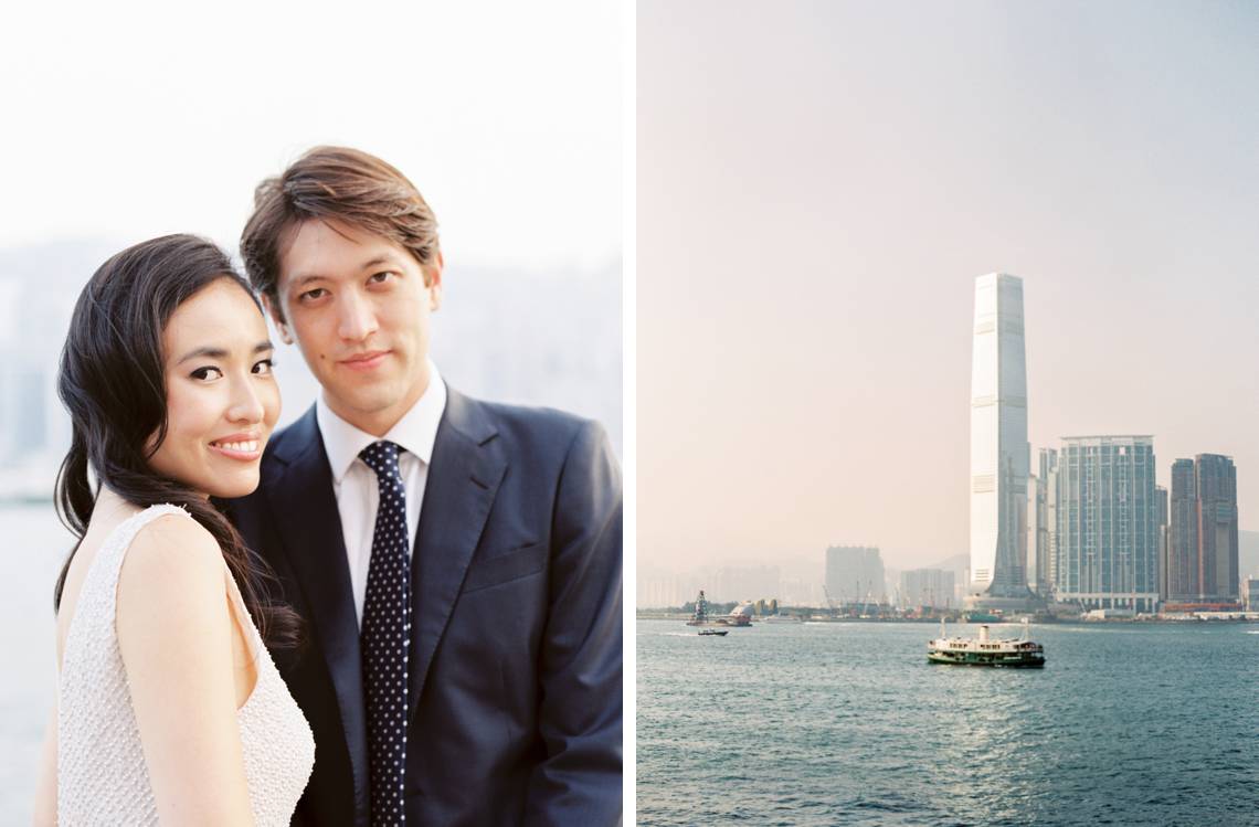 Engagement portraits Hong Kong Star Ferry
