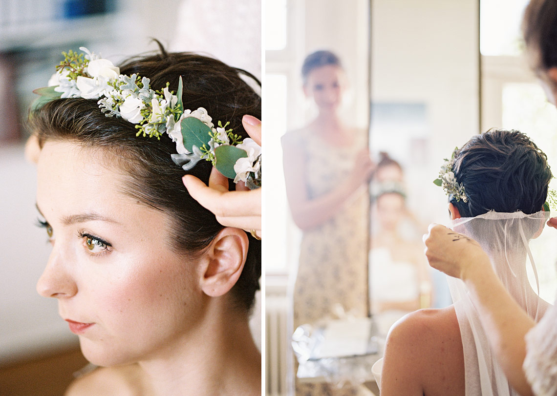 Bride with Flowers in her hair